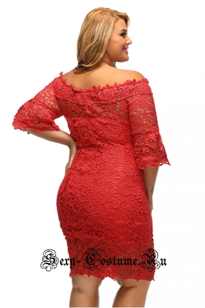 Красное платье клубное узоры n61415