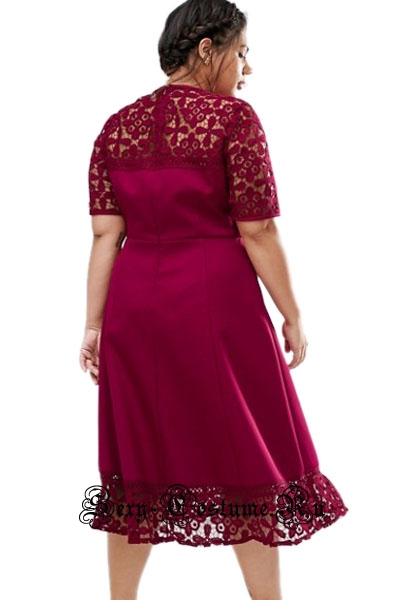 Темно-розовое платье клубное длинное 2xl n61416