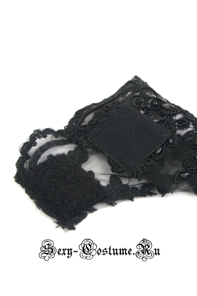 Черные перчатки для костюма m20217