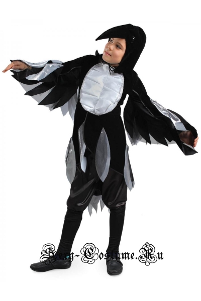 Детский костюм черного ворона ku1404