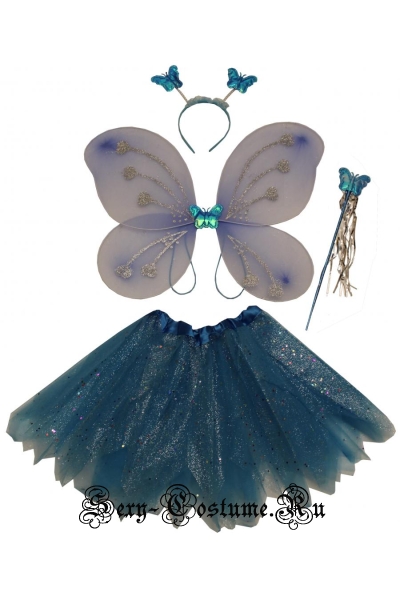 Синяя фея - бабочка lu5123-2