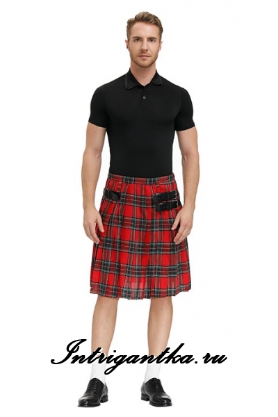 Шотландская юбочка для мужчин килт