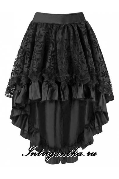 Черная юбка для кан-кана