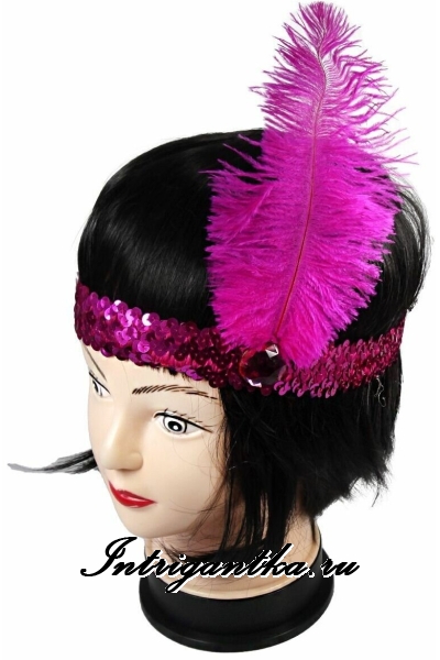 Насыщенный розовый повязка на голову для кан-кан lu044-3