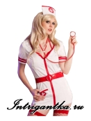 Медсестра секси + боди + чулки + стетоскоп