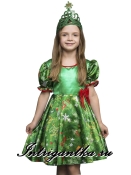 Зеленая елочка пуговка