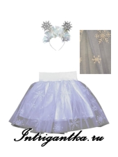 СВЕТЛО-ГОЛУБАЯ СНЕЖИНКА С УЗОРОМ арт.SA3014