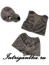 СЕРЫЙ ВОЛК С БРОВЯМИ арт.LU1761-1