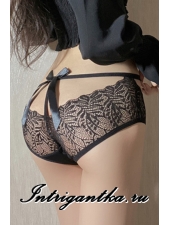 ЧЕРНЫЕ ПРОЗРАЧНЫЕ ТРУСИКИ-ШОРТИКИ БЕЗ ДОСТУПА арт.LU3041