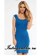 ПЛАТЬЕ СИНЕЕ С ОТКРЫТОЙ СПИНОЙ КЛУБНОЕ арт.M8604