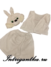 БЕЛЫЙ ЗАЙЧИК ЗЕЛЕНЫЕ ГЛАЗА арт.LU1745-1