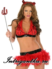 ДЬЯВОЛЕНОК-ЧЕРТОВКА  КОМПЛЕКТ + ТРЕЗУБЕЦ арт.7182