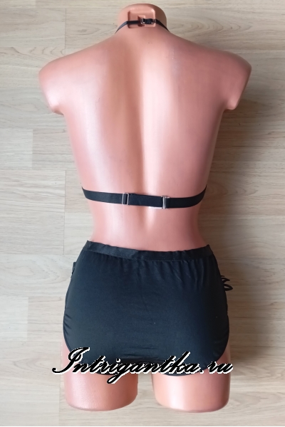 Комплект из 2х предметов с телесного цвета мелкой сеточкой