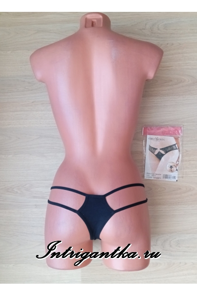 Черные трусики стринги элегантность