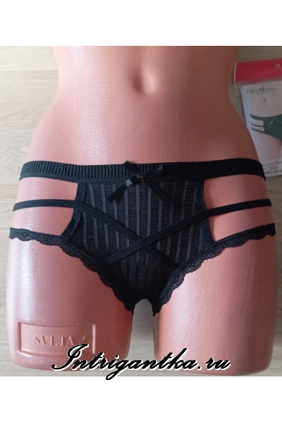 Черные трусики шортиками