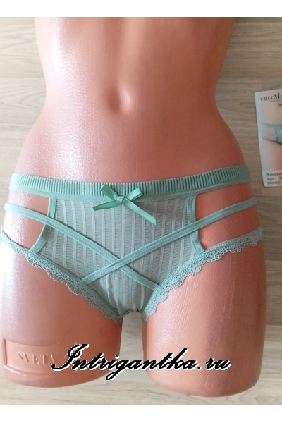 Светло-зеленые нейтральные трусики шортики