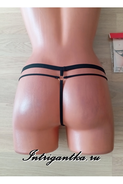 Трусики-стринги черные
