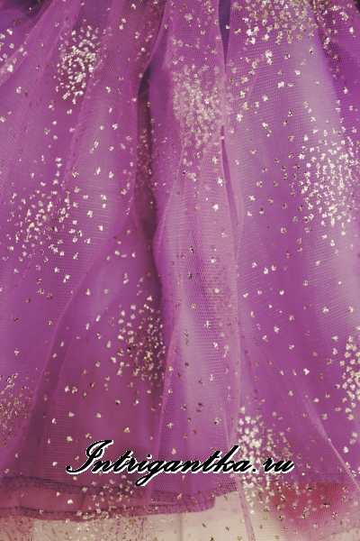 Фиолетовая снежинка с блесками