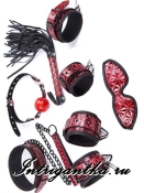 Комплект бдсм 6 предметов ромбики