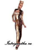 Кошечка леопард тканевый комбинезон