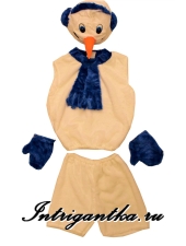 БЕЛЫЙ СНЕГОВИК С СИНЕМ ШАРФИКОМ арт.LU6543-8