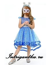 ГОЛУБАЯ СНЕЖИНКА С УЗОРОМ арт.LU9071-1