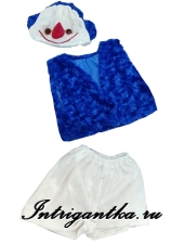 СНЕГОВИК СИНИЙ БАРАШКИ арт.LU3211-5