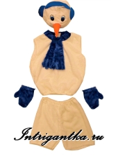 БЕЛЫЙ СНЕГОВИК С СИНЕМ ШАРФИКОМ арт.LU6543-8