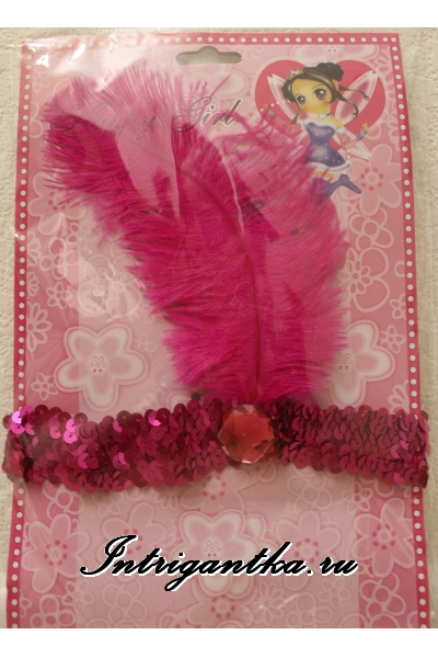Насыщенный розовый повязка на голову для кан-кан lu044-3